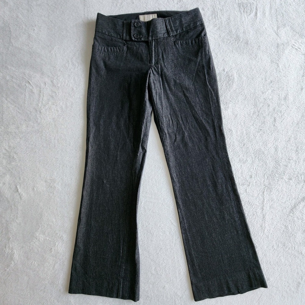 Banana Republic Martin Fit Pants Women 2 Short Straight Cotton 28.5W 29L Trouser